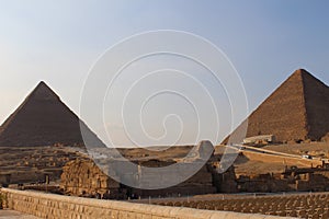 The Sphinx and Pyramids of Giza Egypt