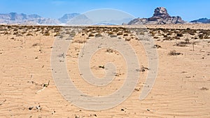 Sphinx rock in Wadi Rum desert