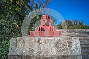 Sphinx sculpture in Crystal Palace Park