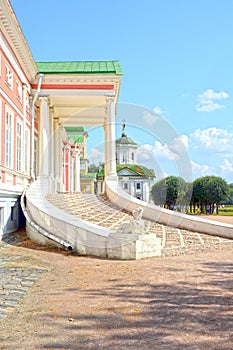 Sphinx stairway Big house Palace Russia Moscow Ensemble Kuskovo Estate graphs Sheremetevs eighteenth century