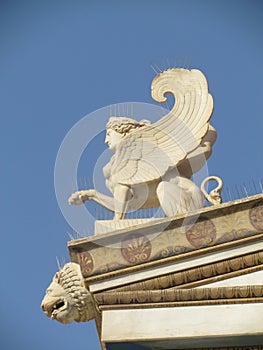 Sphinx statue, Athens, Greece photo