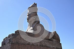 Sphinx statue in Saint Petersburg. Russia.