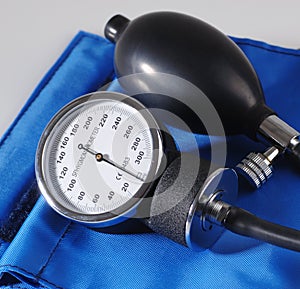 Sphygmomanometer close up