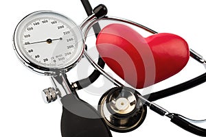 Sphygmomanometer and heart
