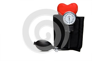 Sphygmomanometer & Heart photo