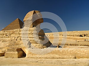 Sphynx with Great Pyramid