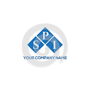 SPI letter logo design on white background. SPI creative initials letter logo concept. SPI letter design
