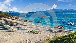 Spiaggia del Pirata Capriccioli, amazing beach of Emerald coast, Sardinia island, Italy