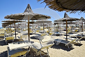 Spiaggia di Cesenatico in Italia