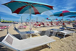 Spiaggia di Rimini, Italia