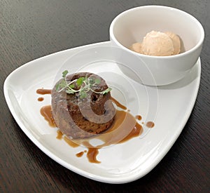 Spice cake with caramel