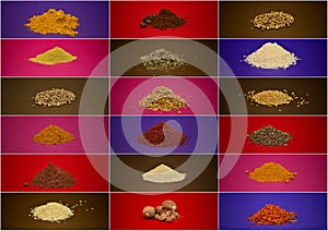 Spice collage