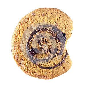 Spice cookie with chocolate