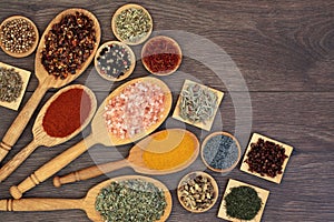 Spice and Herb Selection for Cooking