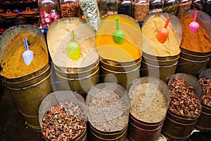 Spice market full of colors and smells