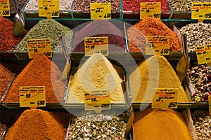 Spice market in Istanbul, Turkey