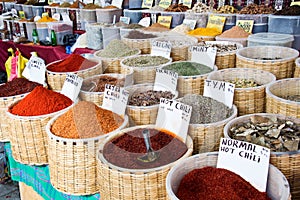 Spice market in Turkey