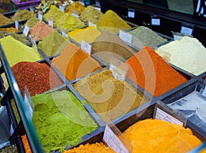 Spice in shop in market in a old style