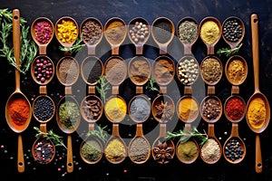 Spice Up Your Kitchen: A Mouthwatering Still Life of Vibrant Herbs and Spices