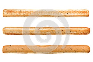 Spiced bread stick on white