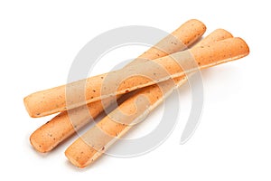 Spiced bread stick on white