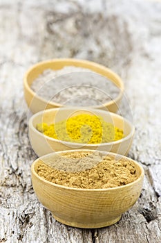 Spices - cardamon, cinnamon, curry