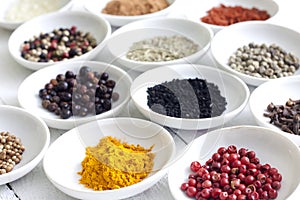 Spices and dried vegetables