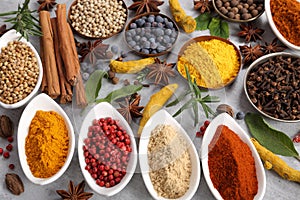 Spices and herbs.