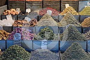 Spices in Jemaa el-Fnaa Marrakesh