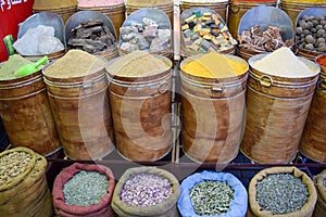 Spices in Jemaa el-Fnaa Marrakesh photo