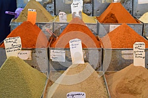 Spices in Jemaa el-Fnaa Marrakesh photo