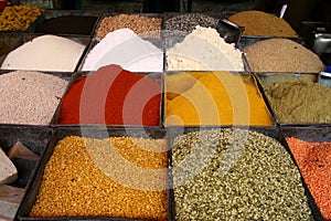 Spices in Jodhpur, Rajastan photo