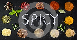 Spices in the kitchen