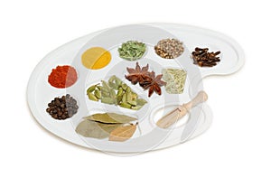 spices and kitchen herbs