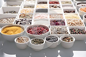 Spices and leguminous vegetable theme.