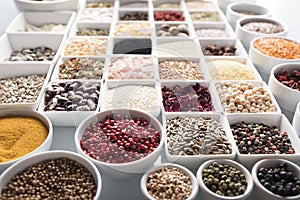 Spices and leguminous vegetable theme.