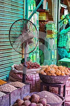 Spices market in Jodhpur, India photo