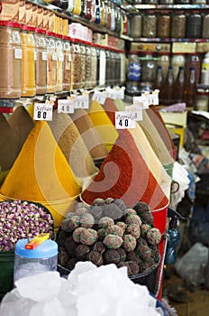 Spices in market in Marrakech