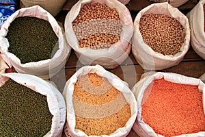 Spices at a market in Sri Lanka