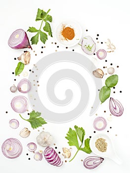 Spices mixers food isolate on white background