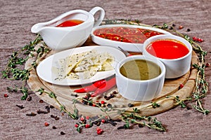 Spices and sauces photo