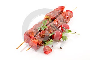 Spicey beef skewer