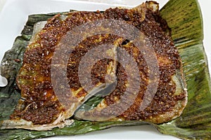 Spicy Banana Leaf Stingray Closeup