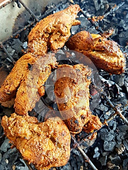 Spicy BBQ chicken grill piece
