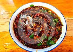 Spicy beef noodles