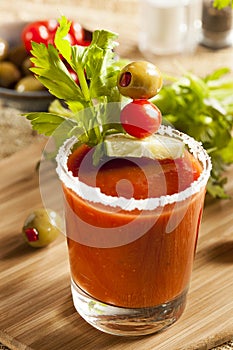 Spicy Bloody Mary Alcoholic Drink