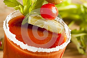 Spicy Bloody Mary Alcoholic Drink