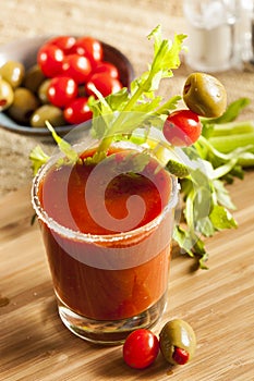 Spicy Bloody Mary Alcoholic Drink