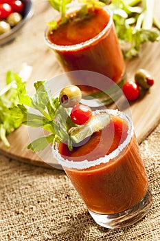 Spicy Bloody Mary Alcoholic Drink