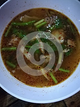 Spicy Boiled Bone Esa food of Thailand